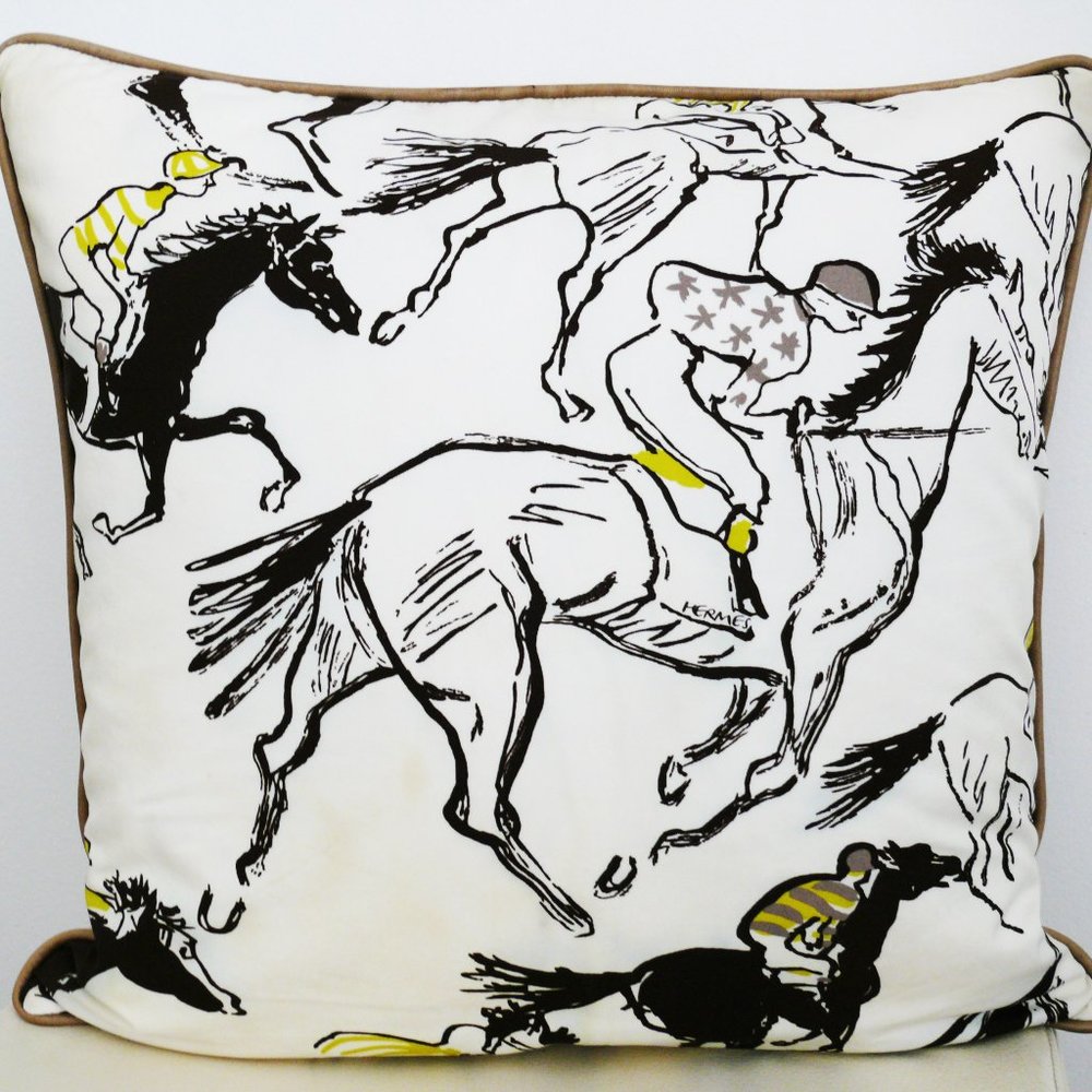 HERMES PARIS Equestrian pillow/cushion!